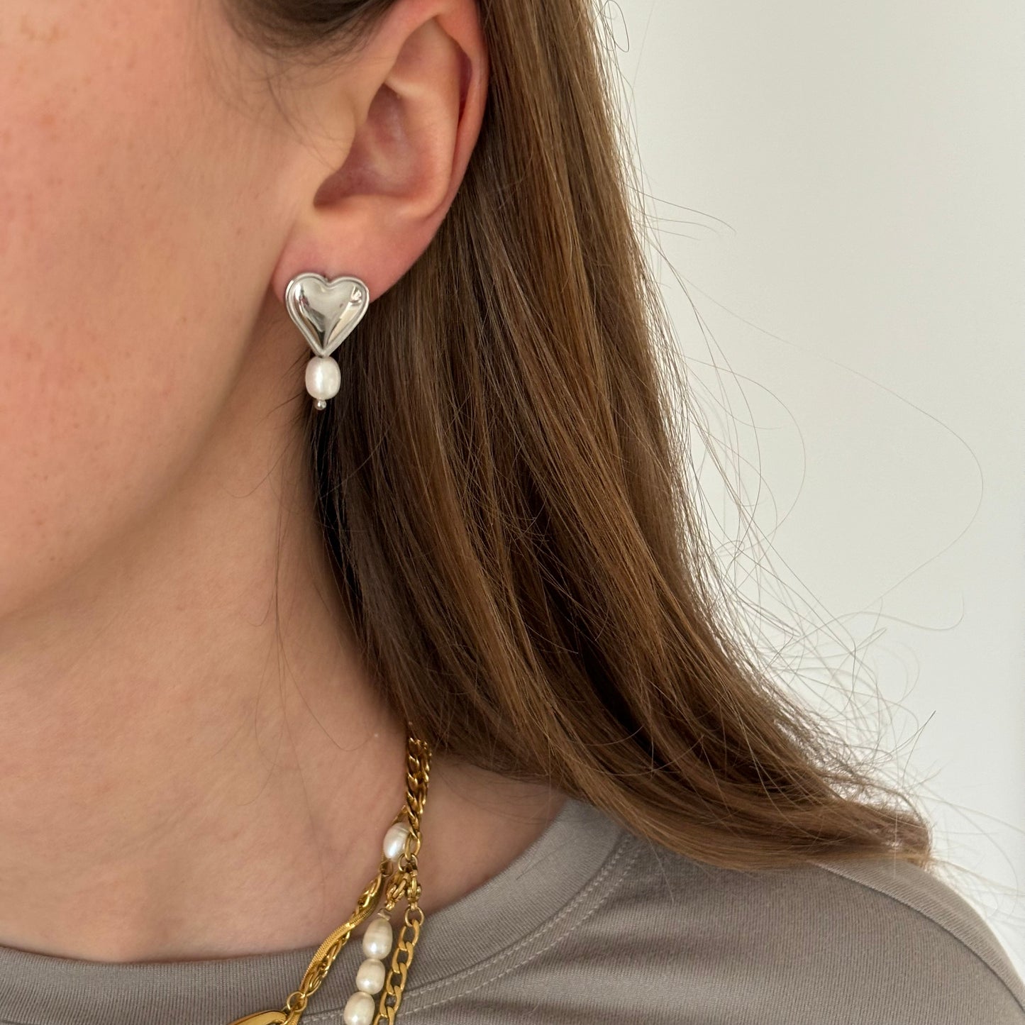 Boucles d’oreilles - Hjärta silver