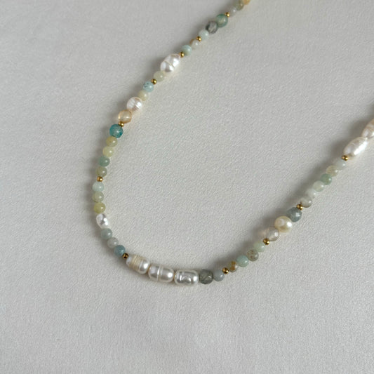 Modèle unique - Collier de perles en amazonite