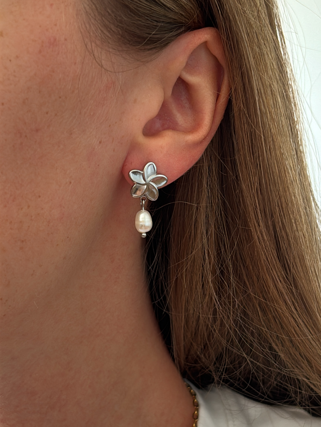 Boucles d’oreilles Rosa silver