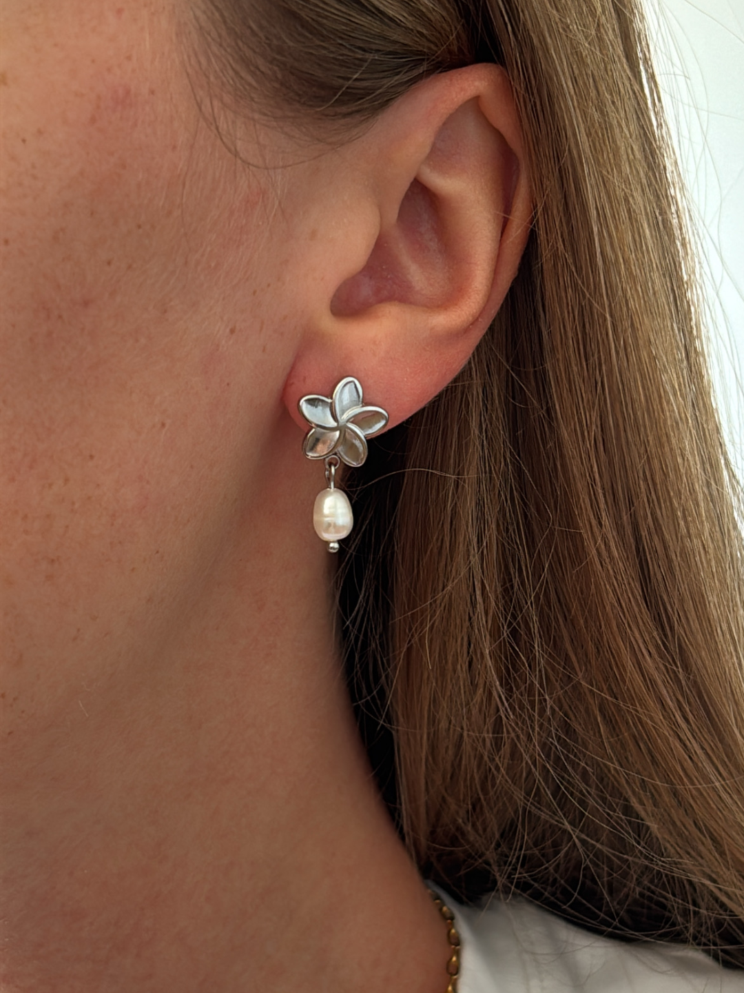 Boucles d’oreilles Rosa silver