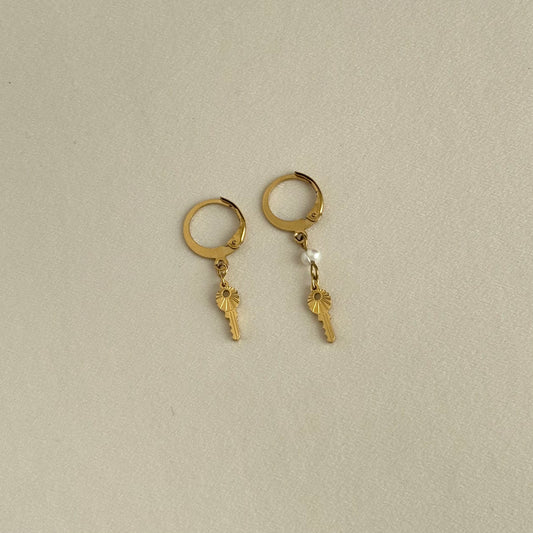 Modèle uniques - Boucles d'oreilles clef