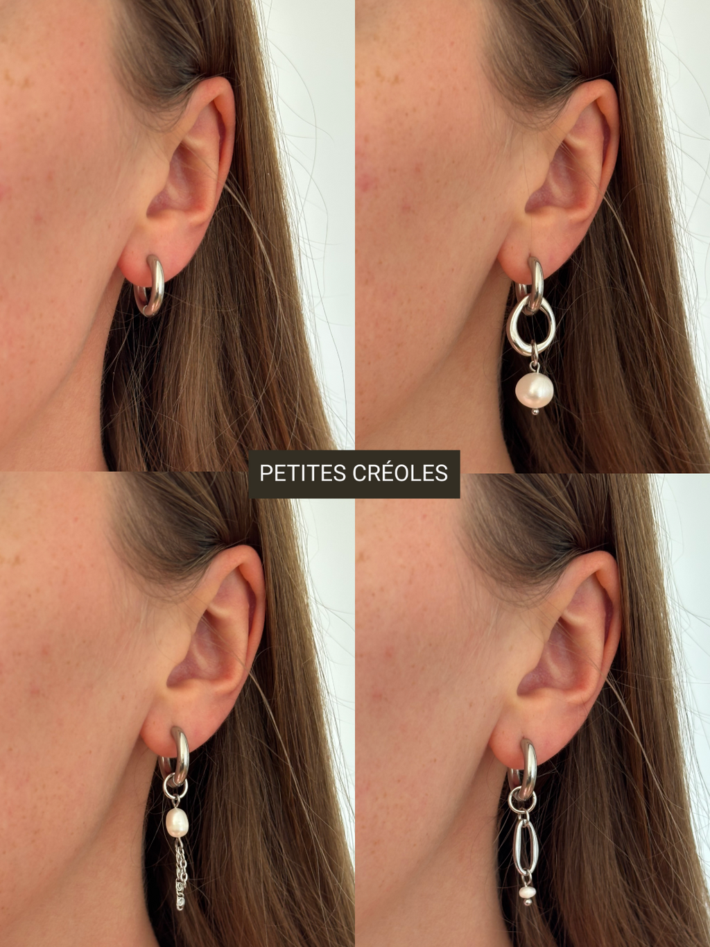 Créoles interchangeables Söt silver
