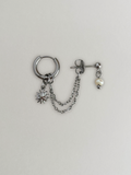 Double boucle Röd silver