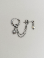 Double boucle Röd silver