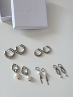 Créoles interchangeables Söt silver