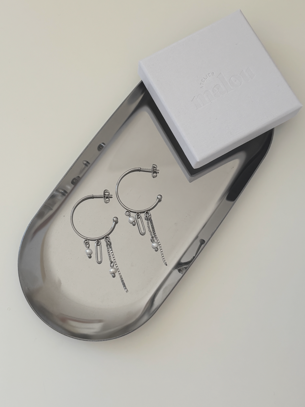 Créoles Natt silver