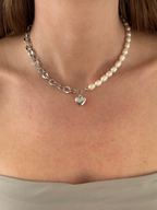 Collier Hjärta Silver