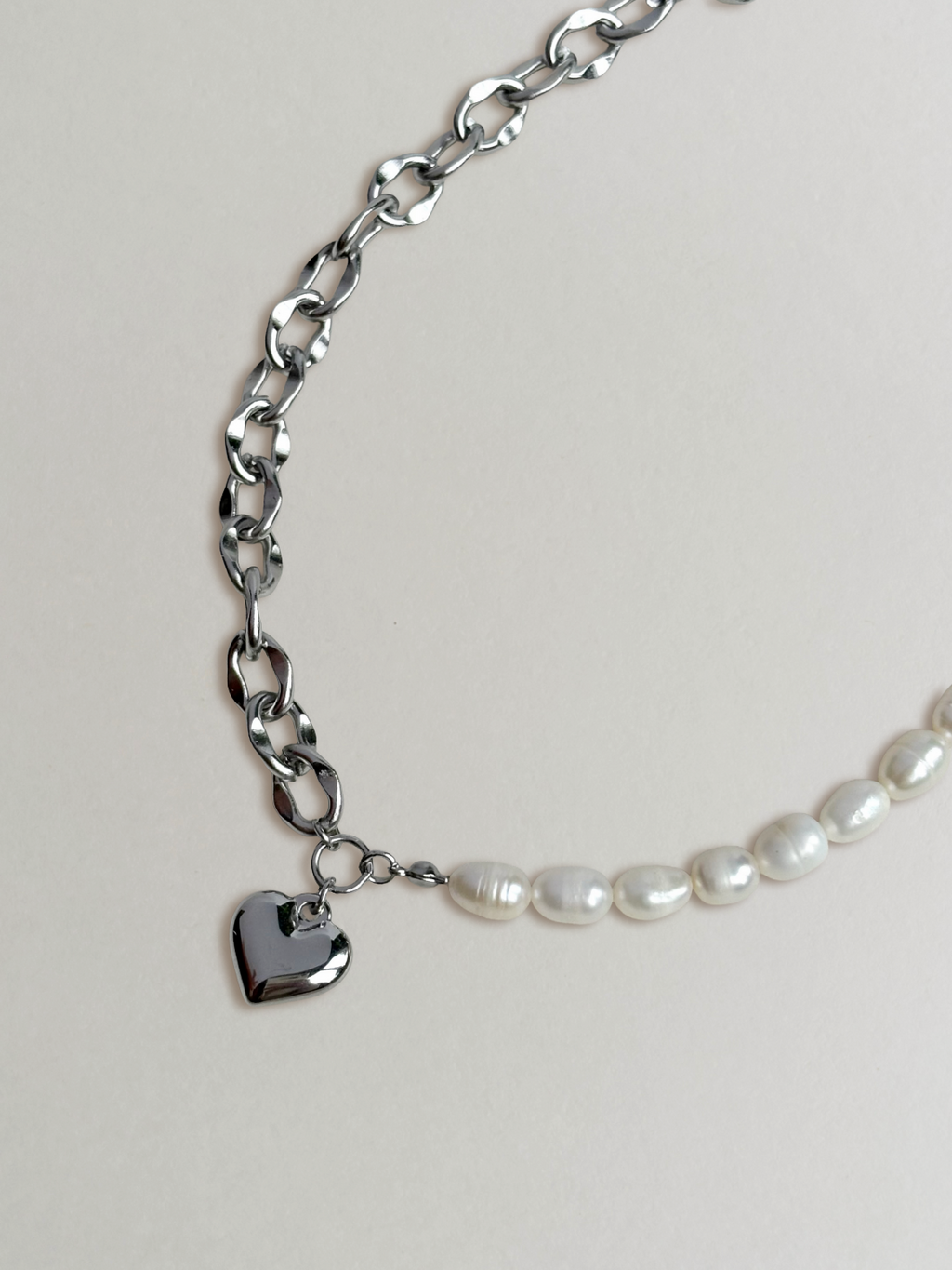 Collier Hjärta Silver