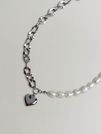 Collier Hjärta Silver