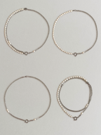 Collier interchangeable Ljus Silver