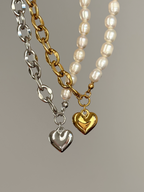 Collier Hjärta Silver