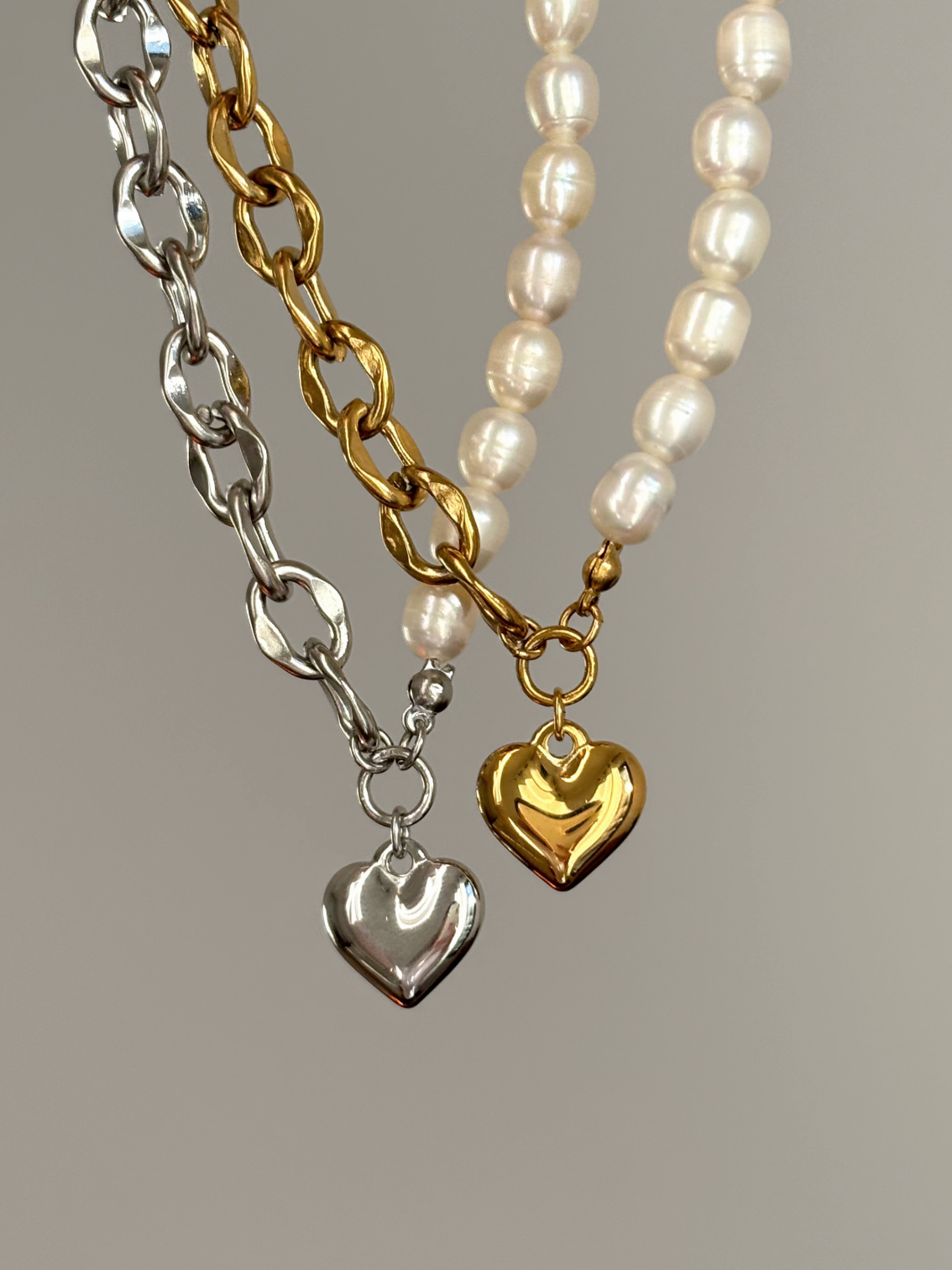 Collier Hjärta Silver