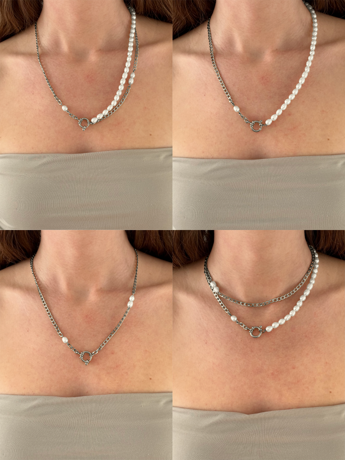 Collier interchangeable Ljus Silver